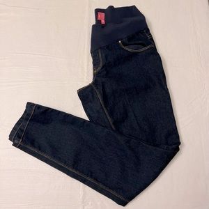 OVER BELLY SKINNY MATERNITY JEANS.